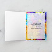 キリスト教の母の日に聖書の聖句を強く唱える カード (内部)