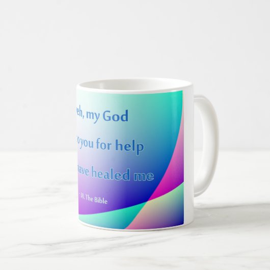 キリスト教の治療のギフトのマグ コーヒーマグカップ (正面右)