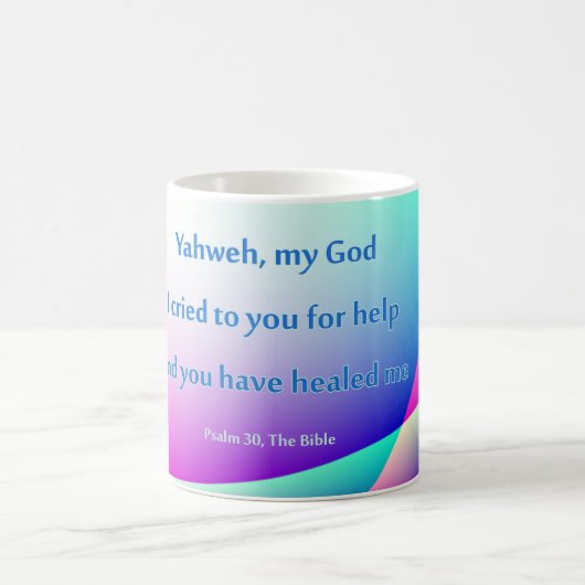 キリスト教の治療のギフトのマグ コーヒーマグカップ (中央)