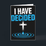 キリスト教の洗礼と信仰の水の十字架について決意した カード<br><div class="desc">キリスト教の洗礼と信仰の水の十字架について決意した</div>