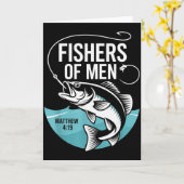 キリスト教の漁師・マタイ 4:19 節 カード (黄色い花)