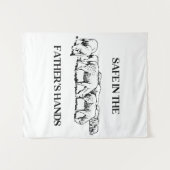 キリスト教の父の信仰聖書を安全に守る タペストリー (正面(横))