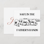 キリスト教の父の信仰聖書を安全に守る 招待状 (正面/裏面)