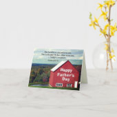 キリスト教の父の日あなた賛美の聖書の聖句 カード (黄色い花)