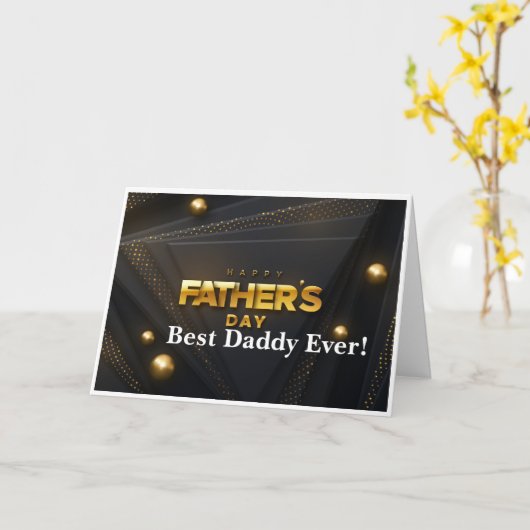 キリスト教の父の日のカード – 信仰の遺産 カード (黄色い花)