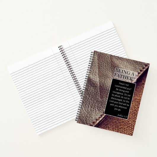 キリスト教の父の日の引用文 ノートブック (内部)