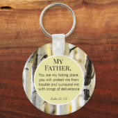 キリスト教の父の日の聖句 キーホルダー (正面)
