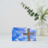 キリスト教の牧師、名刺 名刺 (スタンド正面)