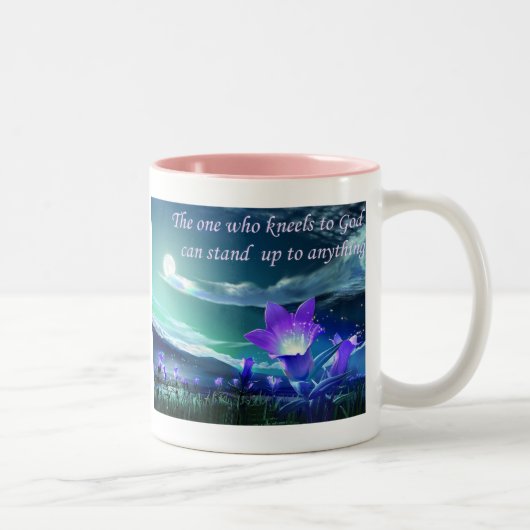 キリスト教の発言マグ ツートーンマグカップ (右)