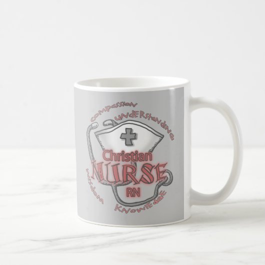キリスト教の看護師 コーヒーマグカップ (右)