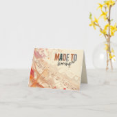 キリスト教の礼拝に作られた引用文詩篇95:1聖書 カード (黄色い花)