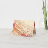 キリスト教の礼拝に作られた引用文詩篇95:1聖書 カード (裏面)