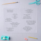 キリスト教の祈りの言葉が付いているDecoupageのティッシュ 薄葉紙 (クラフト)