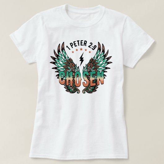 キリスト教の祈りの言葉シャツ Tシャツ (デザイン正面)