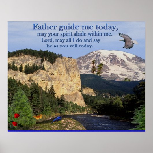 キリスト教の祈りの言葉ポスター ポスター (正面)