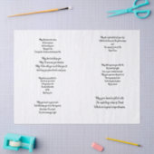 キリスト教の祈りの言葉Decoupage 薄葉紙 (クラフト)