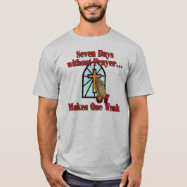 キリスト教の祈りのTシャツ、面白いキリスト教のTシャツ Tシャツ