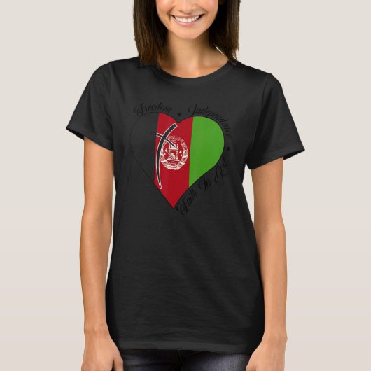 キリスト教の神に対する自由な独立信仰 Tシャツ (正面)