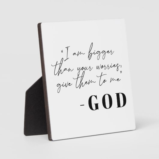 キリスト教の神のサインからのメッセージ フォトプラーク (正面)