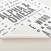 キリスト教の神の名モダン前シンプル シェルパブランケット (3/4)