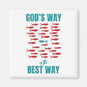 キリスト教の神の方法のイー最高のディーン マグネット (正面)