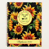 キリスト教の神はひまわり2022年の秋の中に プランナー手帳 (正面)