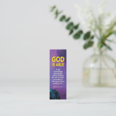 キリスト教の神はエペソ3:20ミニブックマーク可能 コーリングカード (スタンド正面)