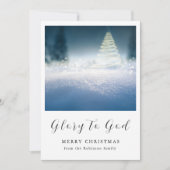 キリスト教の神へのクリスマスの栄光 シーズンカード (正面)