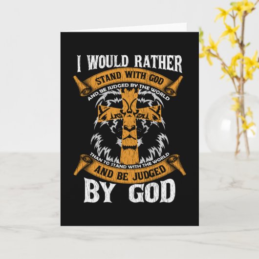 キリスト教の神様の贈り物に耐えたい カード (黄色い花)