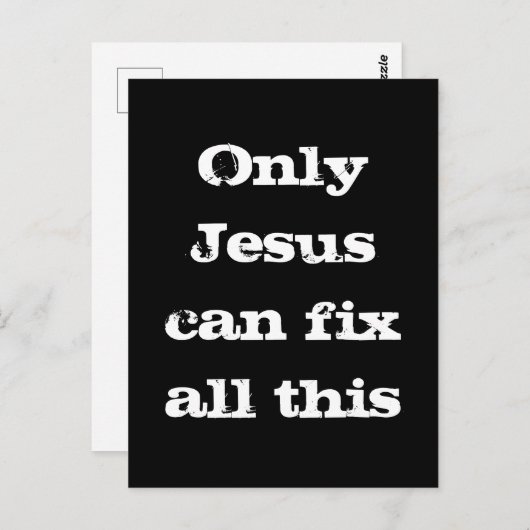 キリスト教の福報をすべて修正できるのはイエスのみ ポストカード (正面/裏面)