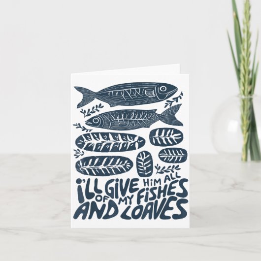 キリスト教の私の全てを彼に捧げる カード (正面)