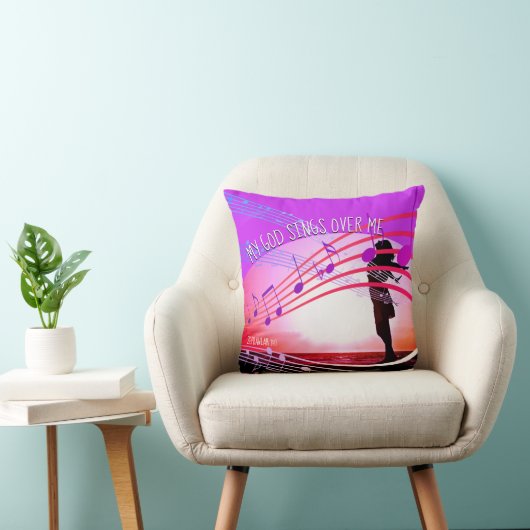 キリスト教の私の神は私の上で歌う クッション (椅子)