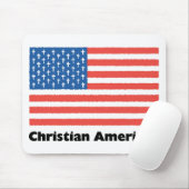 キリスト教の米国旗 マウスパッド (マウス)