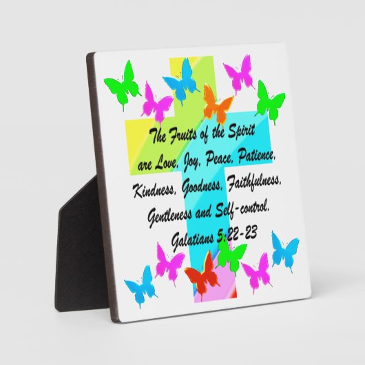 キリスト教の精神の果実 フォトプラーク (正面)