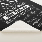 キリスト教の素晴らしい聖書の主張イエス：私はAM シェルパブランケット (3/4)