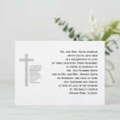 キリスト教の結婚式のコード3の繊維の招待状 招待状 (スタンド正面)