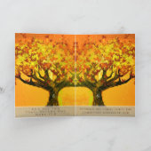 キリスト教の結婚式招待状二人は一つになる 招待状 (内部)