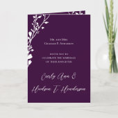 キリスト教の結婚式招待状2の方が良い 招待状 (正面)