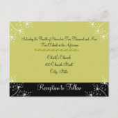 キリスト教の結婚式招待状2は次より優れている インビテーションポストカード (裏面)