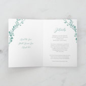 キリスト教の結婚式招待状 – 二人が一つになる 招待状 (内部)