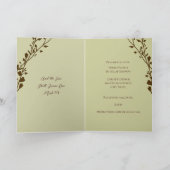キリスト教の結婚式招待状 – 二人が一つになる 招待状 (内部)