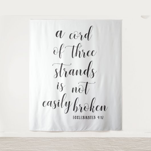 キリスト教の結婚式用背景 | 三本の紐 タペストリー (正面)
