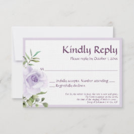 キリスト教の結婚式RSVPカード - 雅歌 出欠カード