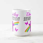 キリスト教の美しいジェレミア29:11パーソナライズされた コーヒーマグカップ (中央)