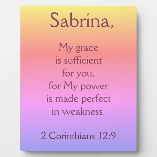 キリスト教の美しさで十分だ フォトプラーク (正面)