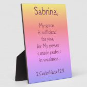 キリスト教の美しさで十分だ フォトプラーク (側面)