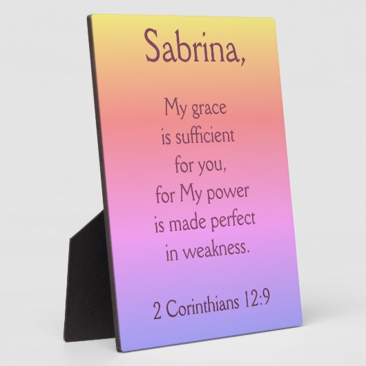 キリスト教の美しさで十分だ フォトプラーク (側面)