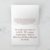 キリスト教の聖なる書物、経典の悔やみや弔慰カードはGolgothaを交差させます カード (内部)