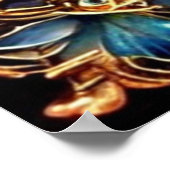 キリスト教の聖なる聖書の聖句ヨハネ1:12 ポスター (角)