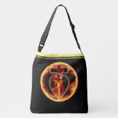 キリスト教の聖三位一体イエスの十字架 クロスボディバッグ (裏面)